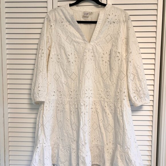 White Eyelet Dress - Picture 1 of 4